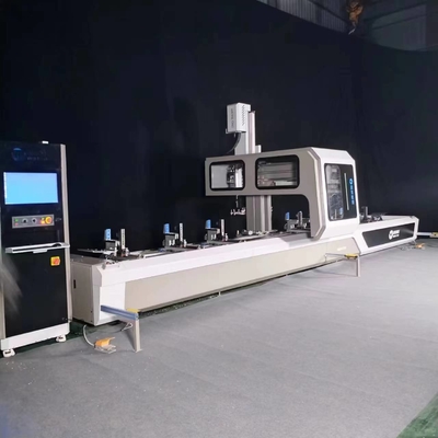 높은 효율 4 축 뚫기 CNC 가공 센터 알루미늄 프로필 처리 창 기계