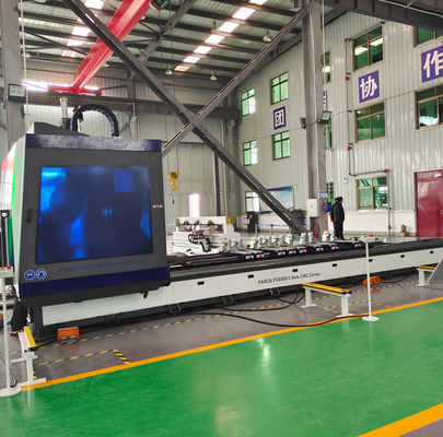 산업용 알루미늄, 구리, PVC 가공을 위한 6500mm Gantry 타입 수직 5축 CNC 가공 센터