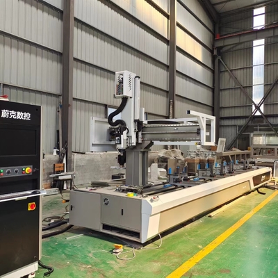 4 축 커튼 벽 기계 600mm 알루미늄 프로필 CNC 기계 파도 프레싱