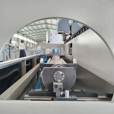 알루미늄 프로파일 CNC 가공 센터 자동 CNC 드릴링 프레싱 기계 길이가 3000mm로 작동