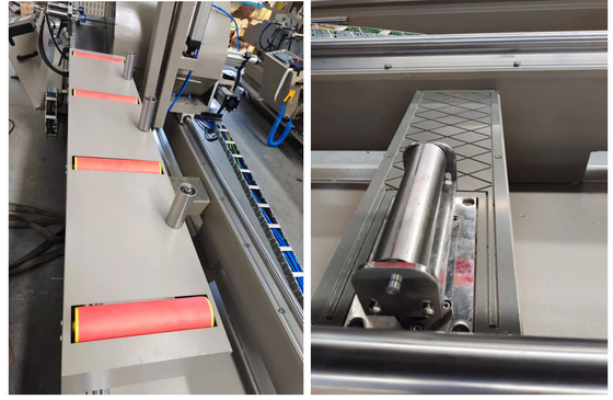 600mm CNC 두 개의 헤드 미트르 자그 창문과 문에 알루미늄 프로필을 절단 공장 제조