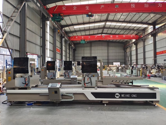 CNC UPVC 알루미늄 절단은 창문 문이 기계류 양두를 만드는 것을 봤습니다