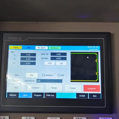 5 축 CNC 끝 면 프레싱 머신 알루미늄 프로파일을위한 창문 제조 기계
