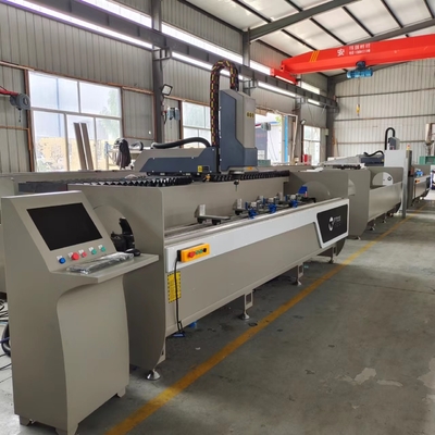 3200mm 처리 길이 알루미늄 창 프레임 문 프레임 CNC 드릴링 프레싱 머신
