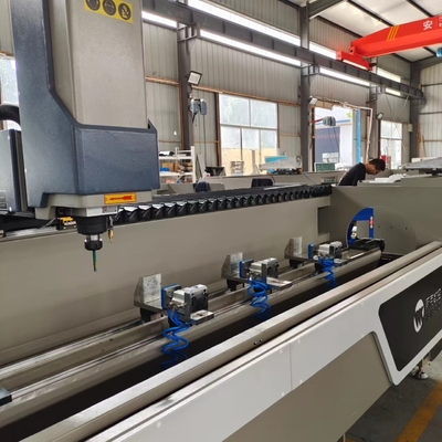 3200mm 처리 길이 알루미늄 창 프레임 문 프레임 CNC 드릴링 프레싱 머신