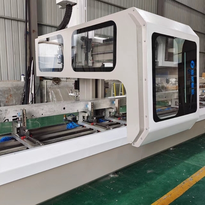 알루미늄 프로파일 절단 뚫기 프레싱 및 터핑을위한 4 축 알루미늄 CNC 가공 센터