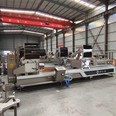 550mm 톱 블레이드 CNC 듀얼 미트르 절단 톱 알루미늄 UPVC 창문 커튼 벽 45 및 90 절단 각