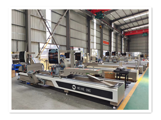 이중 헤드 미트르 톱 600mm 문 창 Cnc 기계 절단 알루미늄