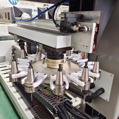 6500mm 12-도구 자동 도구 변경기 4 축 갱트리 산업 알루미늄, PVC 프로파일을 위한 CNC 가공 센터