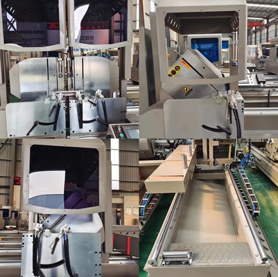 500mm Cnc 이중 헤드 미트르 톱 기계 알루미늄 창문 프로필 절단