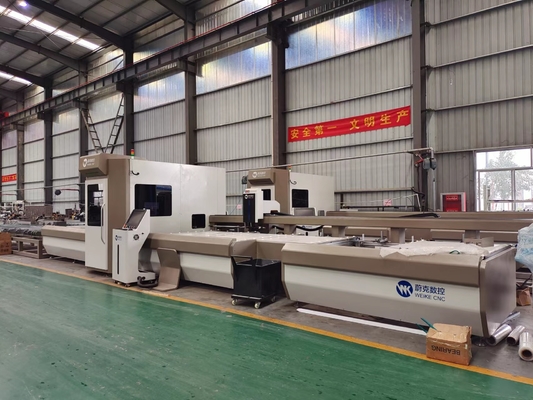 6500mm CNC 알루미늄 가공 절단 센터 45 90도 창문 문 및 커튼 벽 기계