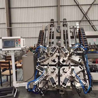 알루미늄 문과 창문용 CNC 네 머리 코너 그룹화 기계